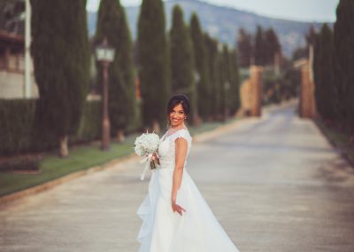 Sposa al ricevimento Tenuta Scozzari