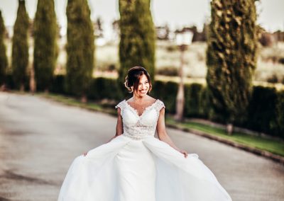 Sposa al ricevimento Tenuta Scozzari